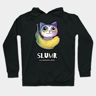 Funny outfit for slimeball, banana, cat, tomcat, gift "SLUMR" Hoodie